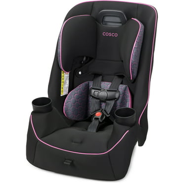 Cosco Kids Easy Elite Slim All-in-One Convertible Car Seat, Pink Rings