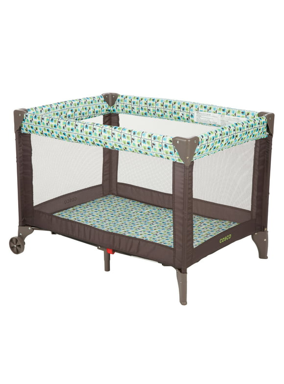 Cosco Kids Funsport Portable Compact Baby Play Yard, Elephant Squares