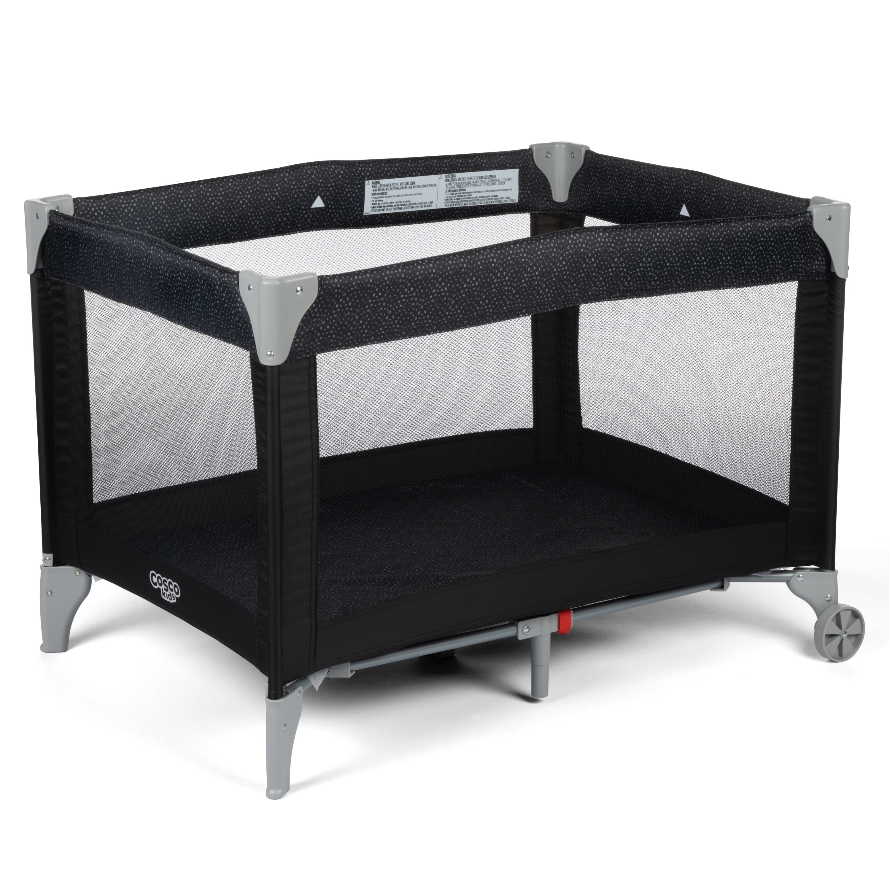 Cosco Kids Baby Playpen Funsport Portable Baby Play Yard Noir Dot Size 28x43.3x28.15 Black