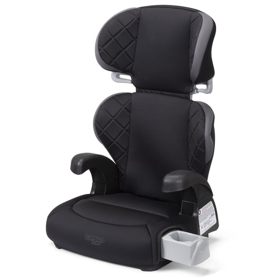 Cosco Kids Pronto Trend Belt-Positioning Booster Seat, Toddler Booster Car Seat, Sonic Diamonds, Black