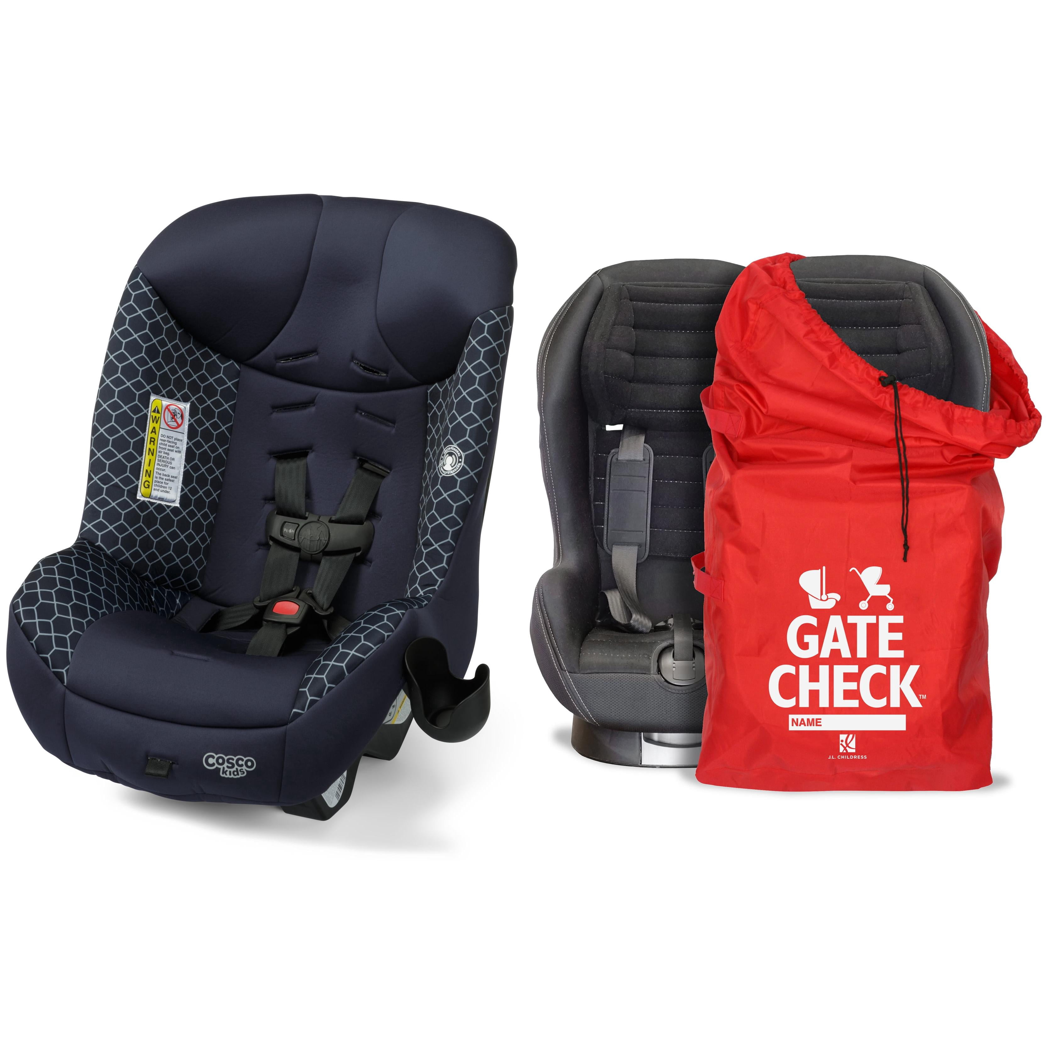 Cosco Kids Scenera Extend Infant & Toddler Car Seat & Gate Check Travel Bag Bundle