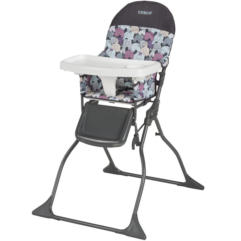 Cosco Kids, High Chair, Elephant Puzzle, Foldable, Adjustable Tray