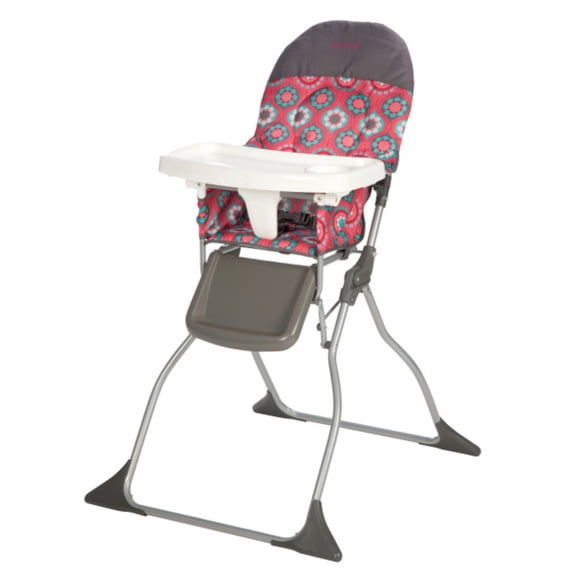 Cosco Kids Simple Fold Full Size High Chair with Adjustable Tray, Posey Pop