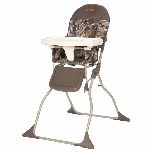 Cosco Kids Simple Fold Full Size High Chair with Adjustable Tray, Realtree