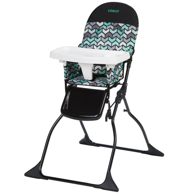 Cosco Kids Simple Fold Full Size High Chair with Adjustable Tray, Spritz