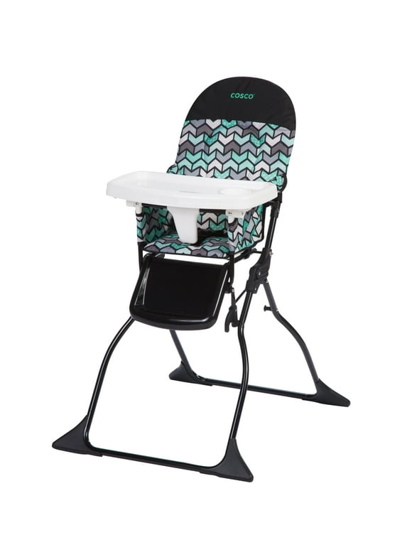 Cosco Kids Simple Fold Full Size High Chair with Adjustable Tray, Spritz