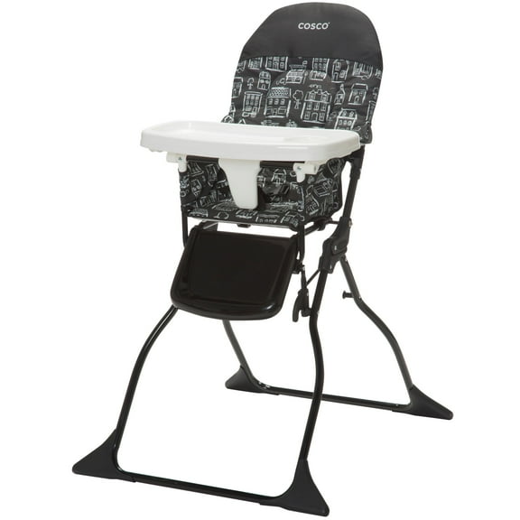 Cosco Kids Simple Fold Full Size High Chair with Adjustable Tray