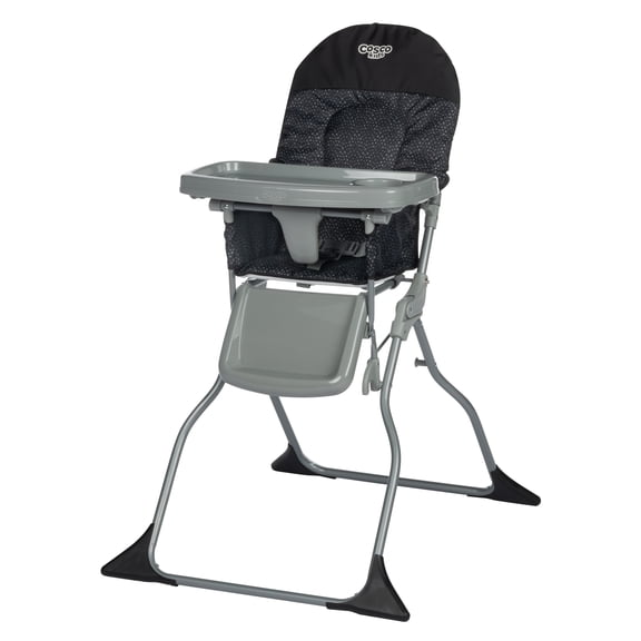 Cosco Kids Simple Fold Baby High Chair, Portable Feeding Chair, Black