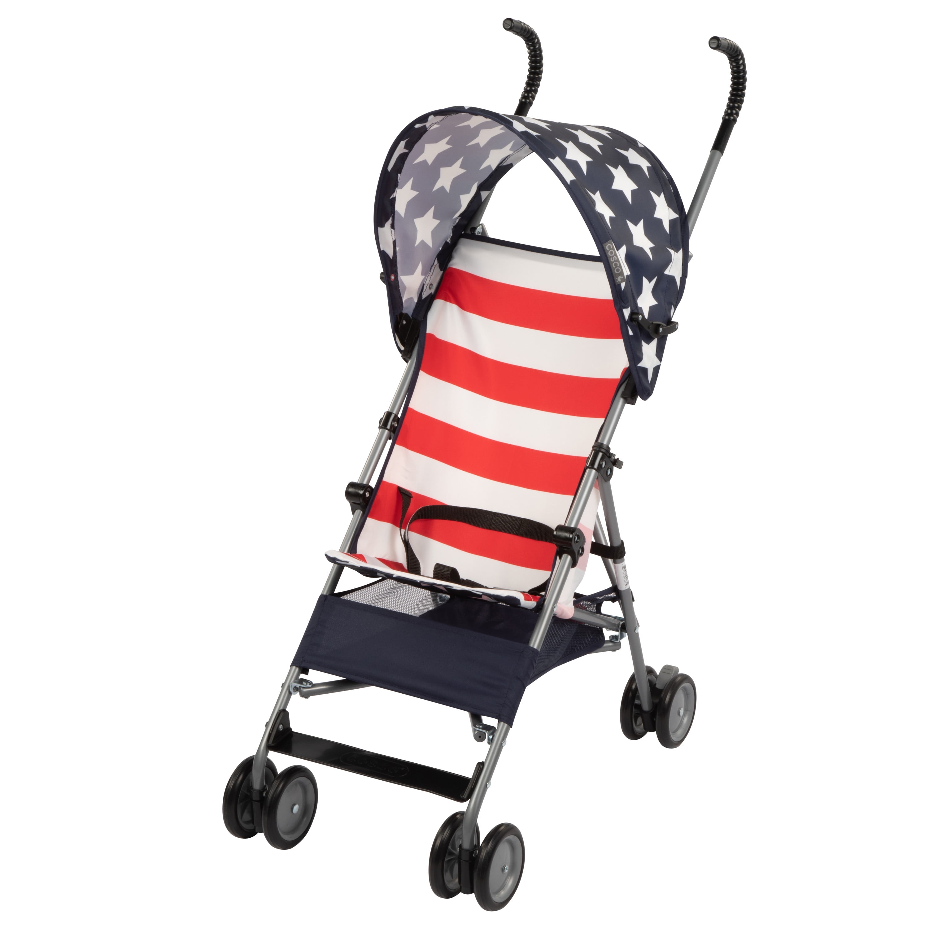 Cosco Kids Umbrella Stroller with Canopy, Stars & Stripes