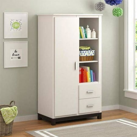 Cosco Leni Armoire, White and Coffee House Plank