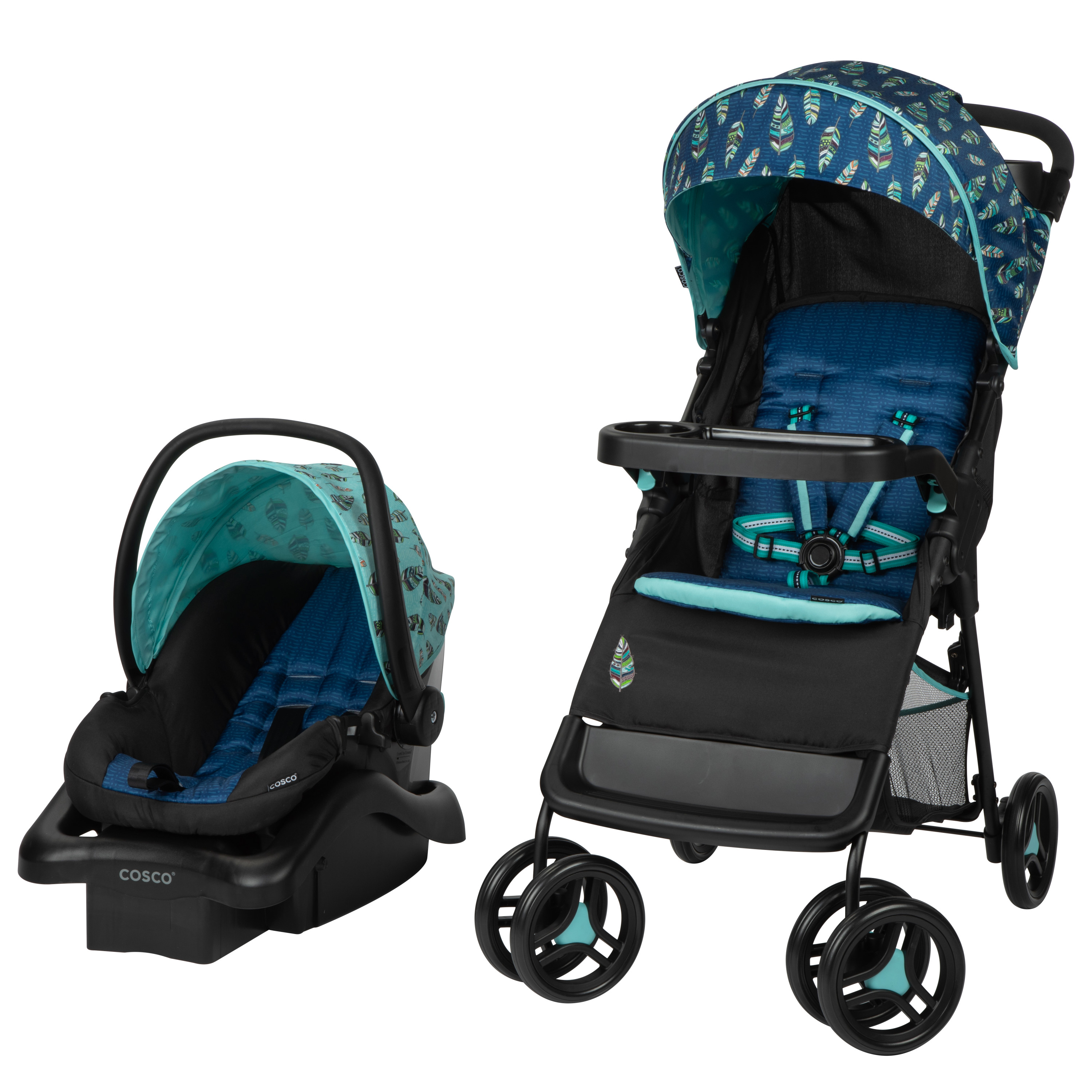Cosco Lift & Stroll DX Travel System, Featherly - image 1 of 18