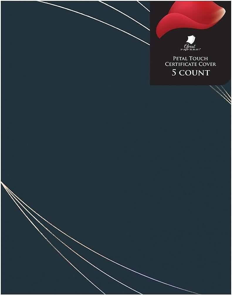 Cosco Petal Touch Premium Certificate Cover, Blue