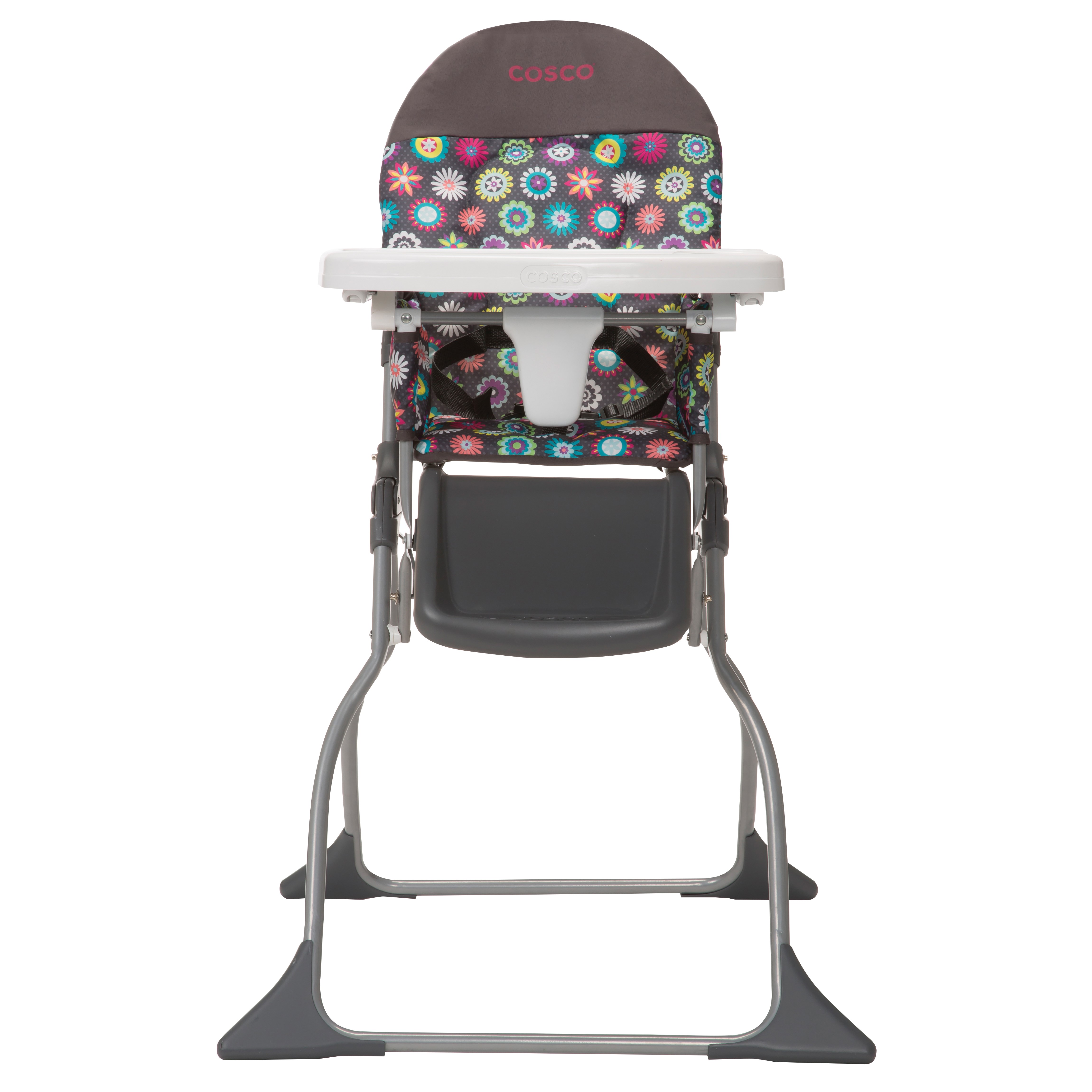 Cosco Simple Fold Full Size High Chair with Adjustable Tray, Bloom - image 1 of 5