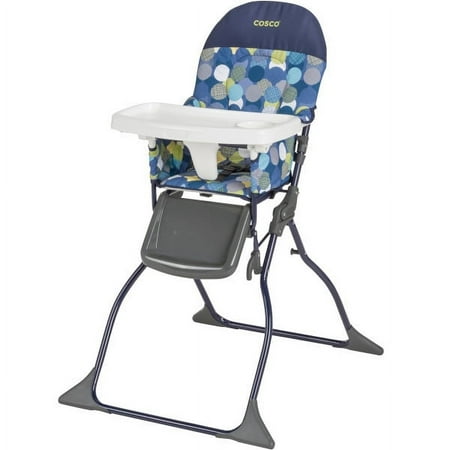 Cosco Simple Fold Full Size High Chair with Adjustable Tray, Comet, Toddler
