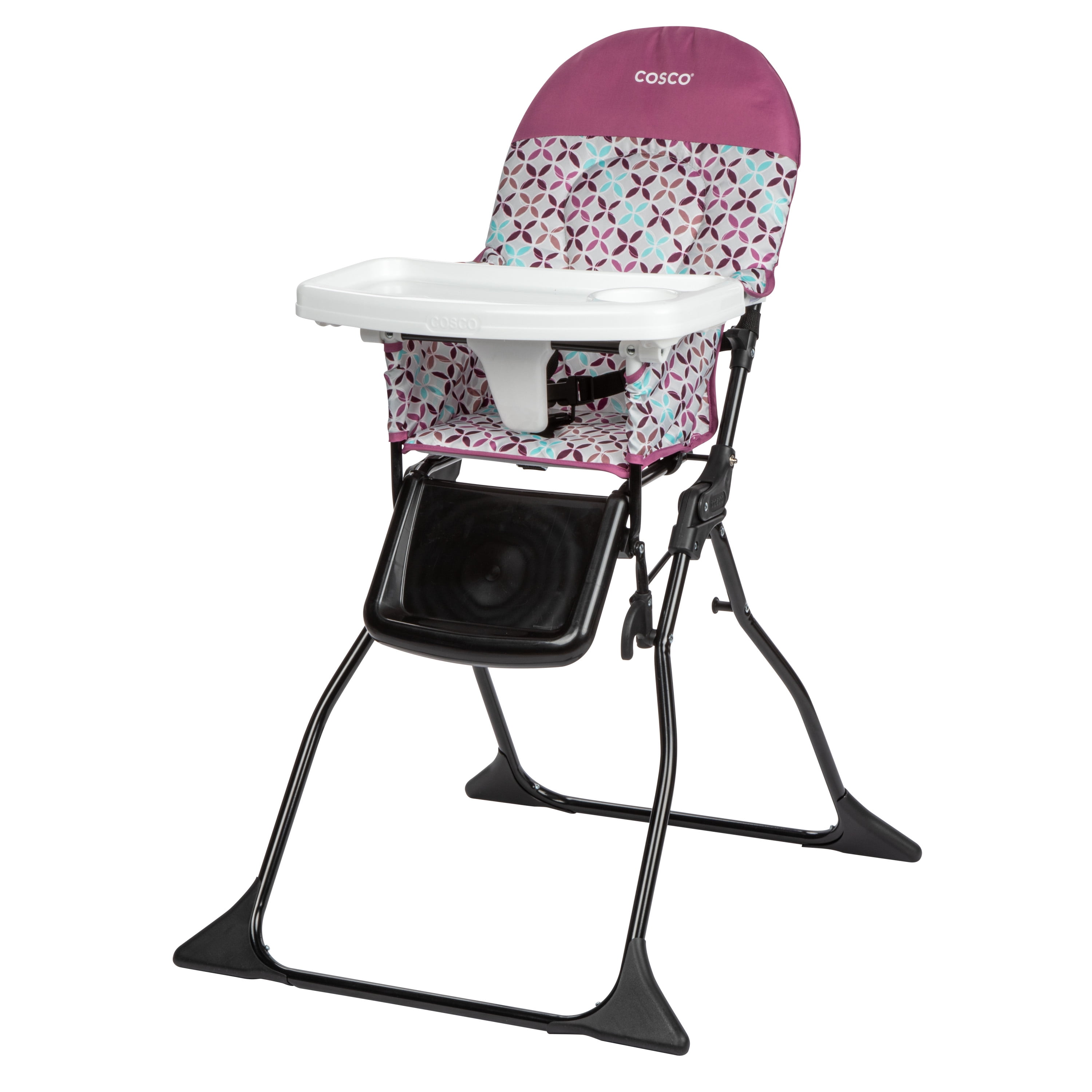 Cosco Simple Fold Full Size High Chair with Adjustable Tray Free Spirit Purple
