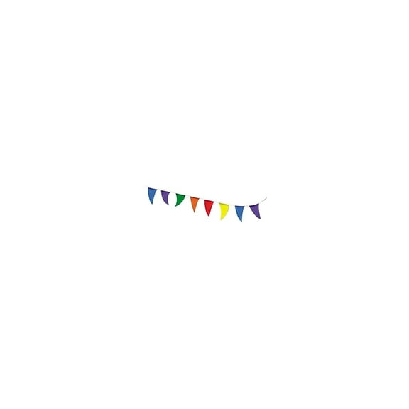 Cosco Strung Flags Pennant 30 Assorted Bright 098182