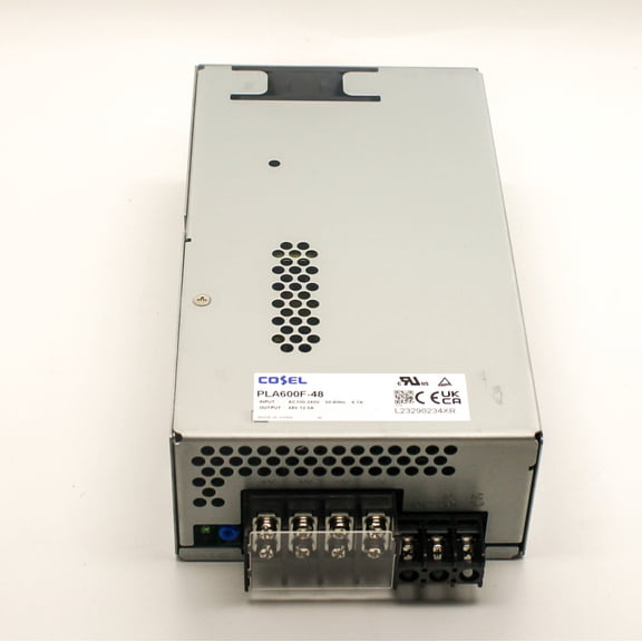 Cosel U.S.A. Inc PLA600F-48 AC-DC 48V 12.5A 115-264V Enclosed Power Supply