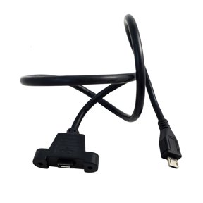 Cosemary Extender Wire 30/50cm Micro USB USB2.0 Male Connector to Female Extension Cable