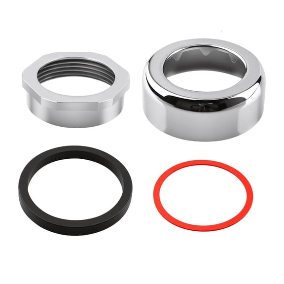 Cosemary Flush Valves Sealing Rings Replacement Set with Spud Cover and Thread Retaining Nut, 4 Piece Bathroom Plumbing Coupling Repair Assembly for Sloan F-56-A