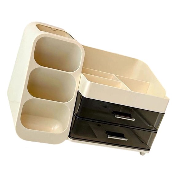 Cosemary Multifunctional Plastic Vanity Case 3 Layer Compartments Bathroom Bedroom Storage Unit