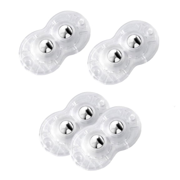 Cosemary Pack Of 4 Not Drill Adhesive Furniture Casters with Double Bearing Wheel Self Sticking Double Wheel set for Easy Moving