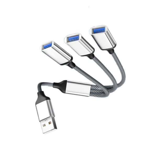 Cosemary USB to USB 2.0 Adapter OTG Charger Cable 3 in 1 USB 2.0 Splitter Fast Charging