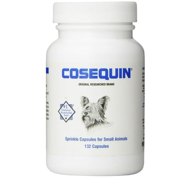 Nutramax Cosequin Joint Health Supplement, Contains Glucosamine for Small Dogs and Cats, Plus Chondroitin, Supports Healthy Joints, Sprinkle Capsules, 132 Count