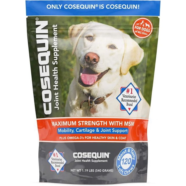 Cosequin Soft Chews Joint Health Supplement with MSM and Omega3s Fish