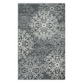 thumbnail image 1 of Cosette Modern Polypropylene Floral Medallion Indoor High Traffic Area Rug - 2' x 3', Slate, 1 of 3