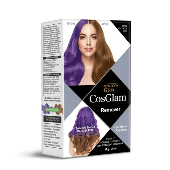 Cosglam Hair Color Remover, Semi Permanent Hair Color Remover Kit, Switching Hair Color Shades, 2.47 oz