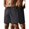 thumbnail image 1 of Coshow 2 Pack Men's Athletic Shorts 7 Inch Quick Dry Workout Gym Shorts Lightweight Running Training Pants with Pocket, 1 of 5