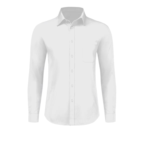Coshow Men's Button Down Dress Shirts Long Sleeve Casual Slim Fit Business Shirt