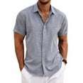 thumbnail image 1 of Coshow Mens Button Down Dress Shirts Business Casual Long Sleeve Wrinkle Free Blouses, 1 of 8