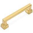thumbnail image 1 of Cosmas 1481-96BB Brushed Brass Contemporary Cabinet Hardware Handle Pull - 3-3/4" Inch (96mm) Hole Centers, 1 of 1