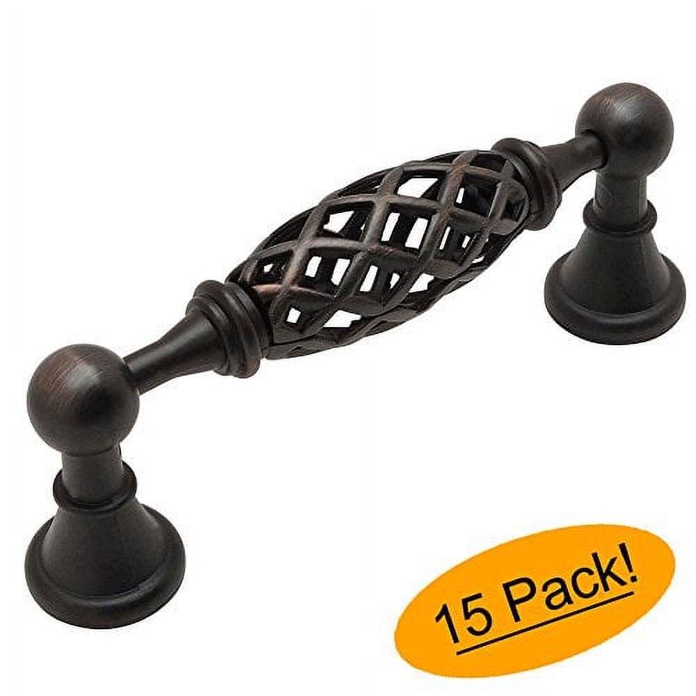 Cosmas 1749-96ORB Oil Rubbed Bronze Birdcage Cabinet Pull - Cosmas