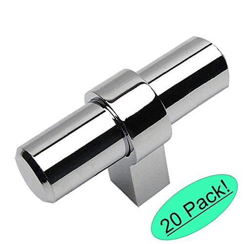Cosmas 181CH Polished Chrome Cabinet Bar Handle Pull Knob - 2-3/8" Long - 20 Pack