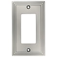 thumbnail image 1 of Cosmas 25000-SN Satin Nickel Single GFI / Decora Rocker Wall Switch Plate Switchplate Cover, 1 of 2
