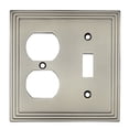 thumbnail image 1 of Cosmas 25068-SN Satin Nickel Single Toggle/Duplex Combo Electrical Outlet Wall Plate/Cover, 1 of 2