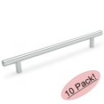 thumbnail image 1 of Cosmas 305-192CH Polished Chrome Cabinet Hardware Euro Style Bar Handle Pull - 7-1/2" (192mm) Hole Centers, 10" Overall Length - 10 Pack, 1 of 1