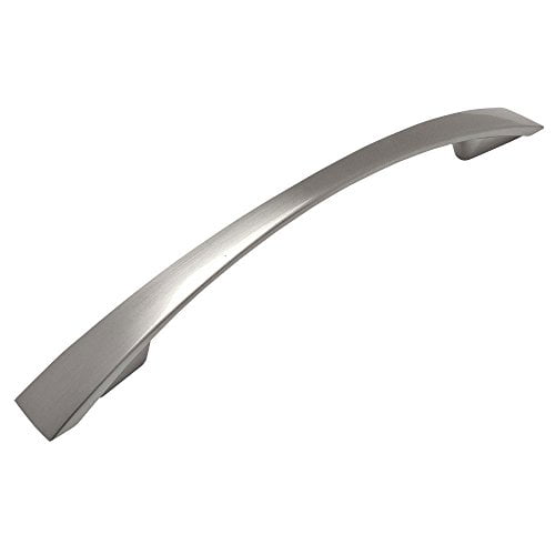 Cosmas� 3200-128SN Satin Nickel Modern Cabinet Hardware Arch Handle Pull - 5" Inch (128mm) Hole Centers