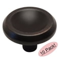 thumbnail image 1 of Cosmas 4623ORB Oil Rubbed Bronze Cabinet Hardware Round Knob - 1-1/8" Diameter - 10 Pack, 1 of 1