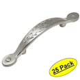 thumbnail image 1 of Cosmas 465SN Satin Nickel Leaf Design Cabinet Hardware Handle Pull - 3" Inch (76mm) Hole Centers, 5-3/4" Overall Length - 25 Pack, 1 of 1