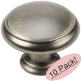thumbnail image 1 of Cosmas 5422AS Antique Silver Cabinet Hardware Mushroom Knob - 1-3/16" Diameter - 10 Pack, 1 of 1
