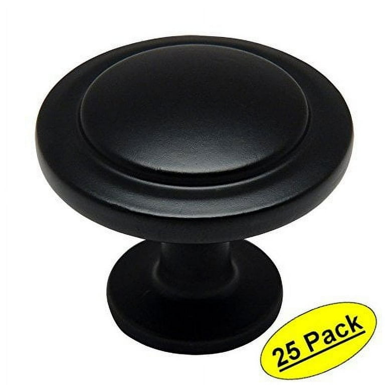 Cosmas 5560FB Flat Black Cabinet Hardware Round Knob - 1-1/4 Cosmas 5560FB Flat Black Cabinet Hardware Round Knob - 1-1/4