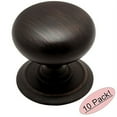 thumbnail image 1 of Cosmas 6542ORB Oil Rubbed Bronze Round Cabinet Hardware Knob with Backplate - 1-1/4" Diameter - 10 Pack, 1 of 2