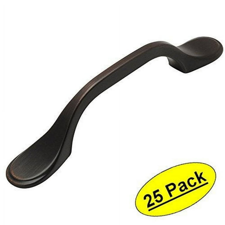 Bin Pull 3 in. (76 mm) Center-to-Center Oil Rubbed Bronze Cabinet Pull (25-Pack) Bin Pull 3 in. (76 mm) Center-to-Center Oil Rubbed Bronze Cabinet Pull (25-Pack)