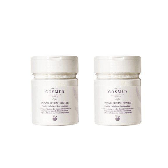 Cosmed Alight Enzyme Peeling Powder - Purifying and Brightening Powder Enzyme Peeling Cleanser 75 gr 2 Pack
