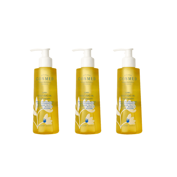 Cosmed Atopia Cleansing Oil - Cleansing Oil for Face and Body - Oil Based Cleanser 200 ml 3 Pack