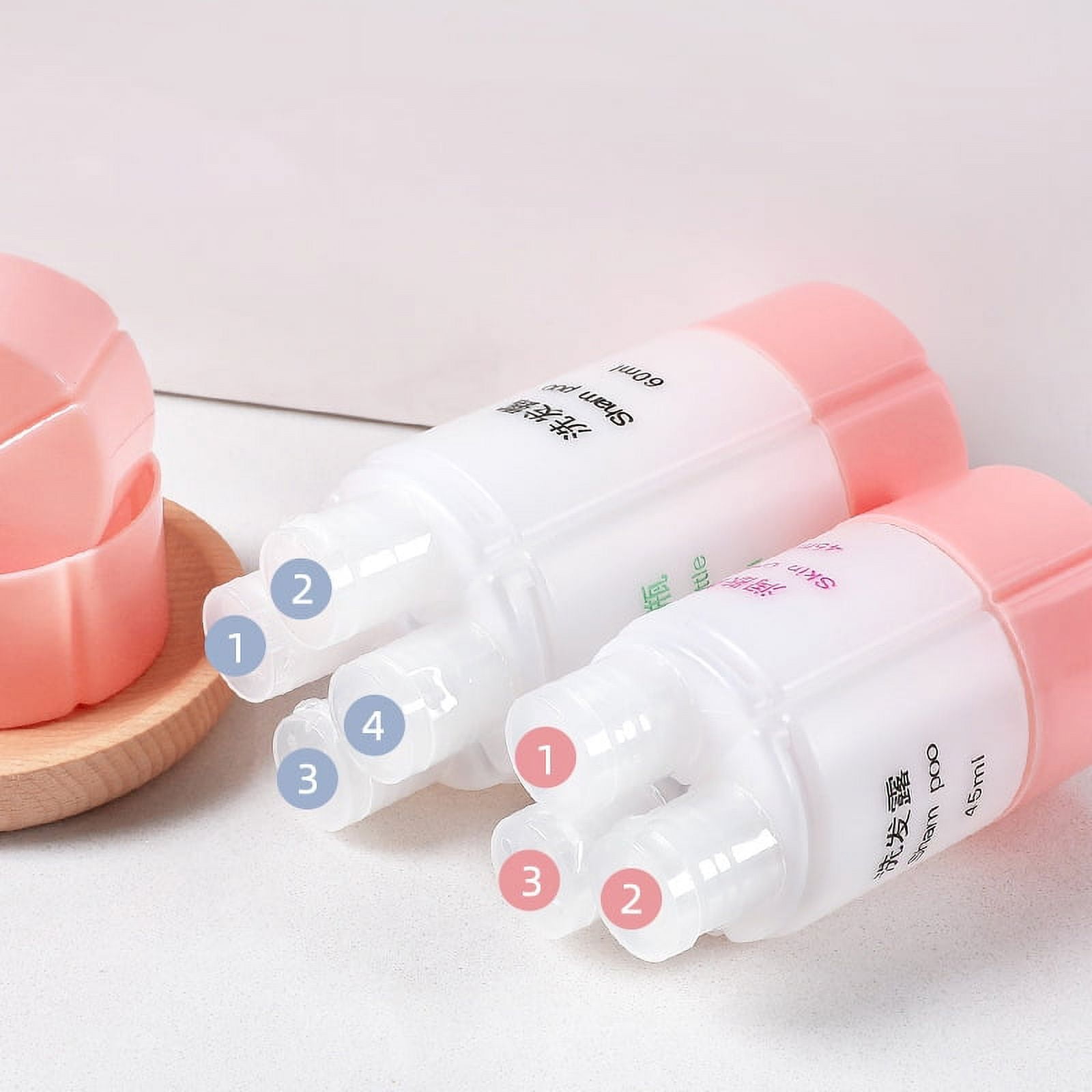 Cosmetic 3 in 1 / 4 in1 Travel Bottle Shampoo Shower Gel Storage Box