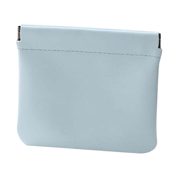 Cosmetic Bag under $5! Xqxayjr Automatic Closing Cosmetic Bag, Small Portable Makeup Pouch for Women, Coin Purse Lipstick Organizer, Compact Travel Storage, PU Leather Material